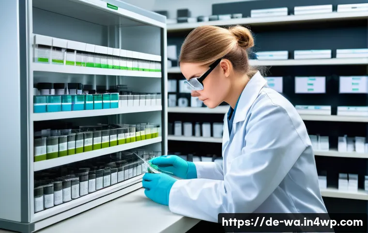탄소 격리 식재 프로젝트를 위한 토양 준비 방법 - A detailed scene of a professional soil analysis laboratory in Germany, featuring a scientist wearin...