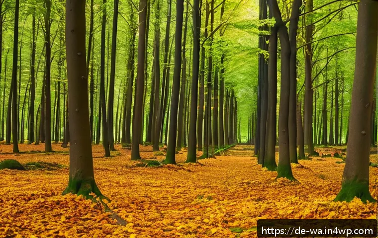 탄소 격리 식재의 생태계 서비스 가치 분석 - A vibrant German forest scene in Brandenburg showcasing a mix of young and mature native trees with ...